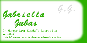 gabriella gubas business card